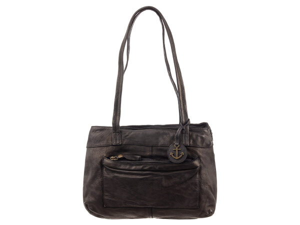 Harbour 2nd UP.15098 Zea 2 Damen Schultertasche Leder Tasche ash