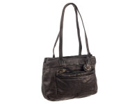 Harbour 2nd UP.15098 Zea 2 Damen Schultertasche Leder Tasche ash