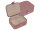 Joiessé Schmuckdose klein 5011 Lederimitat essentials Deckel abgesteppt 01 rose