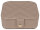 Joiessé Schmuckdose klein 5011 Lederimitat essentials Deckel abgesteppt 12 beige