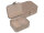 Joiessé Schmuckdose klein 5011 Lederimitat essentials Deckel abgesteppt 12 beige