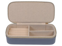 Joiessé Kleines Reißverschluss-Etui 5020 Lederimitat essentials 05 blau