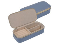 Joiessé Kleines Reißverschluss-Etui 5020 Lederimitat essentials 05 blau
