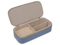 Joiessé Kleines Reißverschluss-Etui 5020 Lederimitat essentials 05 blau