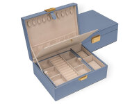 Joiessé Charmbox groß mit Einsatz 5040 Lederimitat essentials 05 blau