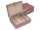 Joiessé Charmbox groß mit Einsatz 5041 Lederimitat essentials Deckel abgesteppt 01 rose