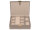Joiessé Charmbox groß mit Einsatz 5041 Lederimitat essentials Deckel abgesteppt 12 beige
