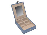 Joiessé Schmuckkoffer mit Reiseetui 5050 Lederimitat essentials 05 blau