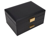 Joiessé Schmuckkoffer mit Reiseetui 5050 Lederimitat essentials 08 schwarz
