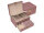 Joiessé Schmuckkoffer mit Reiseetui 5051 Lederimitat essentials Deckel abgesteppt 01 rose