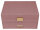 Joiessé Schmuckkoffer mit Reiseetui 5051 Lederimitat essentials Deckel abgesteppt 01 rose