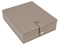 Joiessé Schmuckkoffer mit Reiseetui 5051 Lederimitat essentials Deckel abgesteppt 12 beige