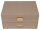 Joiessé Schmuckkoffer mit Reiseetui 5051 Lederimitat essentials Deckel abgesteppt 12 beige