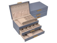 Joiessé Schmuckkoffer 5060 Lederimitat essentials 05 blau