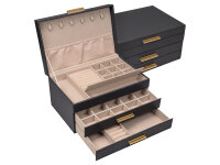 Joiessé Schmuckkoffer 5060 Lederimitat essentials 08 schwarz