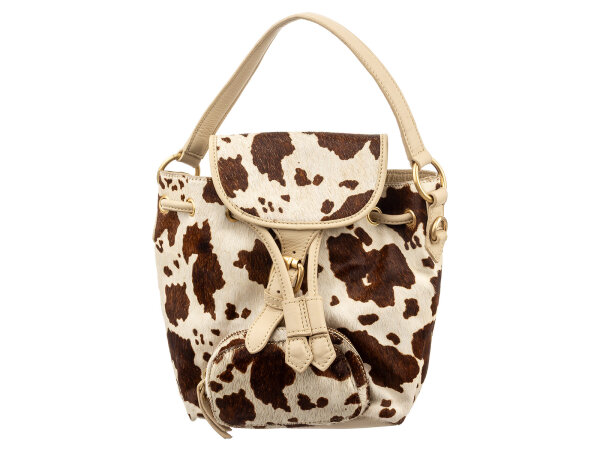 Harbour 2nd FL.15058 Sakari Damen-Cityrucksack FashionLights Felloptik Leder cow brown