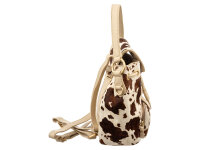Harbour 2nd FL.15058 Sakari Damen-Cityrucksack FashionLights Felloptik Leder cow brown