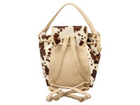 Harbour 2nd FL.15058 Sakari Damen-Cityrucksack FashionLights Felloptik Leder cow brown