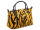 Harbour 2nd FL.15126 Enola FashionLights Damen Griff-Handtasche Felloptik Leder tiger black