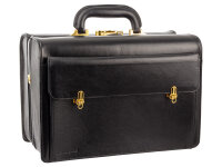 Schneiders Vienna 66701 Arztkoffer Doktortasche aus echtem Leder schwarz