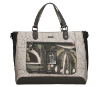 Anekke Orchestra Shopper Umhängetasche 43801-447-schwarz / beige