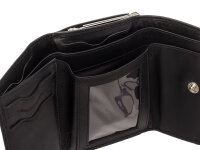 Manage Bügelbörse 41101 Lassic Leder Geldbörse schwarz