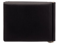 Manage Dollarclip 41406 Classic Leder Geldbörse mit Münzfach schwarz