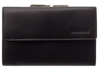 Manage Bügelbörse 41104 Classic Leder Geldbörse 01 schwarz