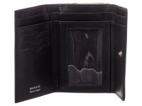 Manage Bügelbörse 41104 Classic Leder Geldbörse 01 schwarz