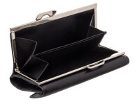 Manage Bügelbörse 41104 Classic Leder Geldbörse 01 schwarz