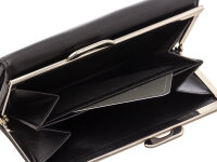 Manage Bügelbörse 41104 Classic Leder Geldbörse 01 schwarz