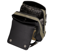 Anekke Orchestra Rucksack mit Überschlag 43805-270-schwarz / beige