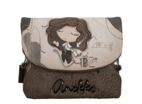Anekke Orchestra Knipsbörse mit Überschlag 43809-016-schwarz / beige