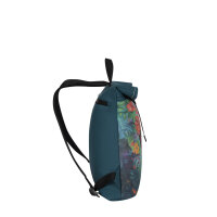 New Rebels 51.1460 Mart Art  "LOS ANGELES"  Roll Top Rucksack Los Angeles Flowerhead