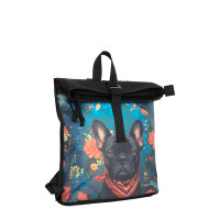New Rebels 51.1558 Mart Art  "LOS ANGELES"  Roll Top Rucksack Los Angeles Bulldoge