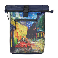 New Rebels 51.1502 Mart Art "New York" Rolltop Rucksack New York Cafe at Night