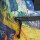 New Rebels 51.1502 Mart Art "New York" Rolltop Rucksack New York Cafe at Night