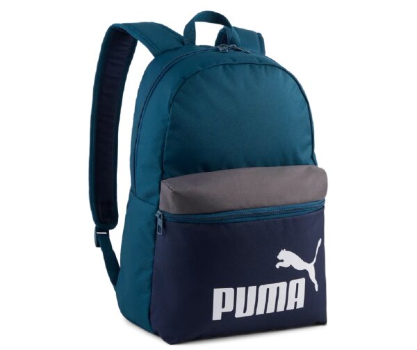 Puma Phase Color Block Backpack 17 Liter Rucksack 091175 midnight petrolmoody gray