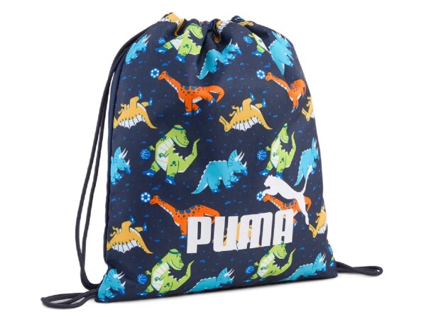 Puma Phase AOP Small Gym Sack 11 Liter Sportbeutel 091325 navy sporty dino