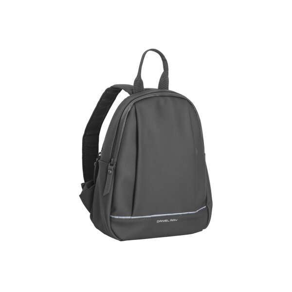 DANIEL RAY DRS25.1490 Rubber PU City Backpack "Gold Coast" 14 anthracite