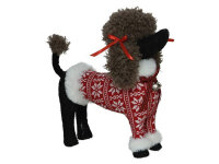GERIMPORT 638959 Pudel mit Weihnachtspulli schwarz