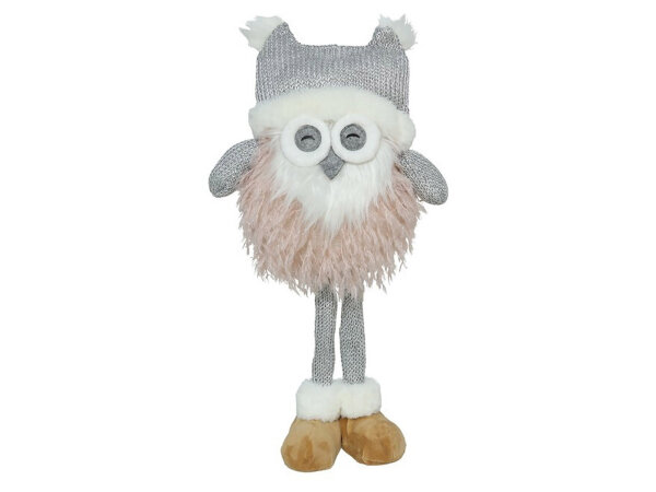 GERIMPORT 670508 Eule Teleskopbeine rosa / grau