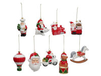 GERIMPORT 651125 Baumanhänger Santa Kopf