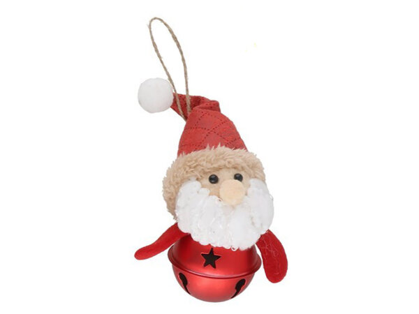 GERIMPORT 664514 Metallkugel Baumanhänger mit geräusch Santa