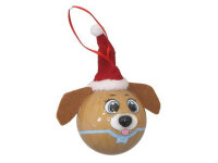 GERIMPORT 365282 Baumkugel Hund ca. 80 mm braun