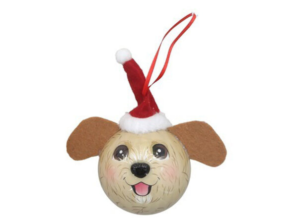 GERIMPORT 365282 Baumkugel Hund ca. 80 mm fungi