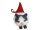 GERIMPORT 365152 Baumkugel ca. 80 mm Katze schwarz / weiss