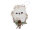 GERIMPORT 638850 Eule Dekoanhänger weiss