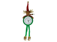 GERIMPORT 686691 Weihnachtsuhr mit Schleckerbeinen Elch