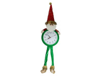 GERIMPORT 686691 Weihnachtsuhr mit Schleckerbeinen Santa
